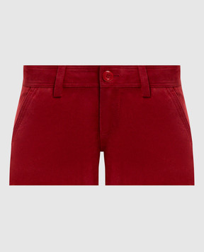 Simonetta Ravizza Red suede shorts SHORB02