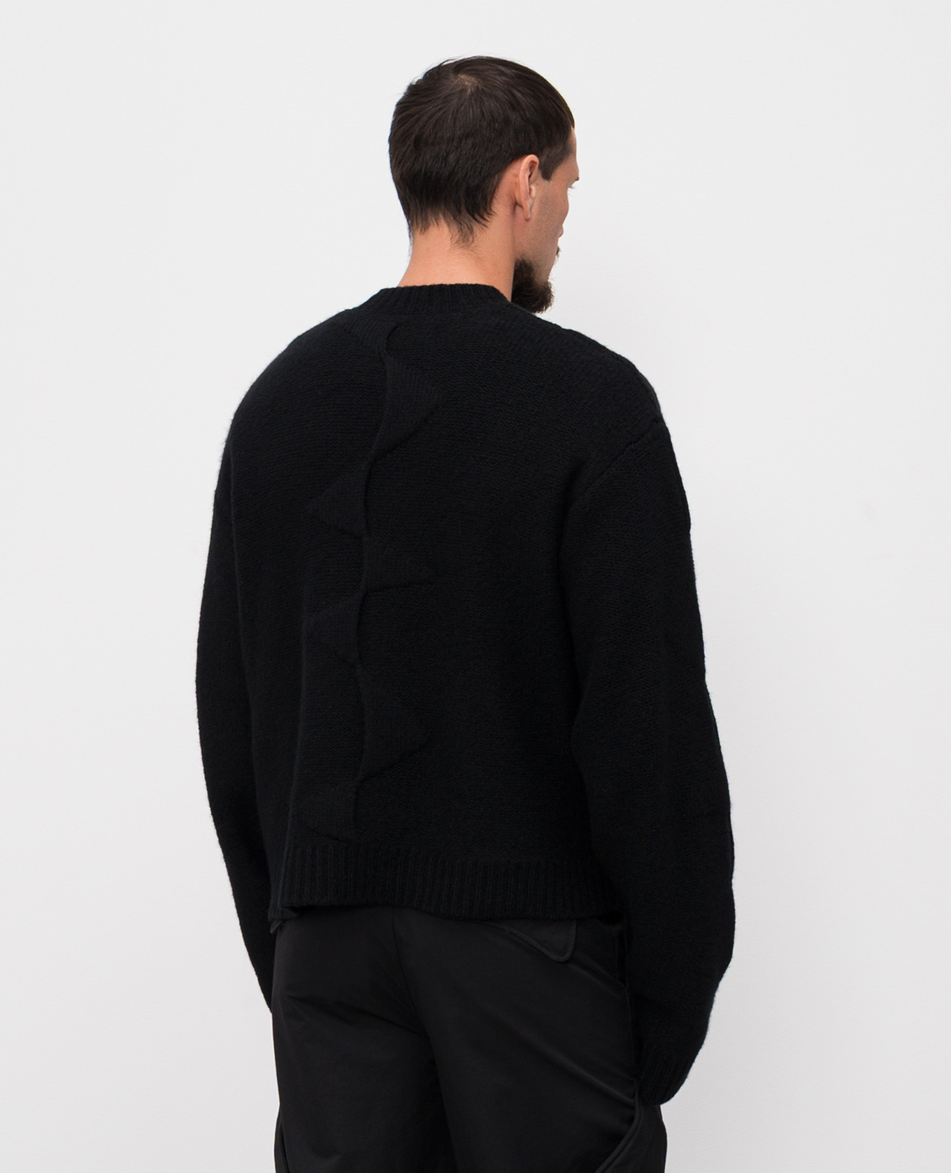 

Black sweater with wool and cashmere Heliot Emil