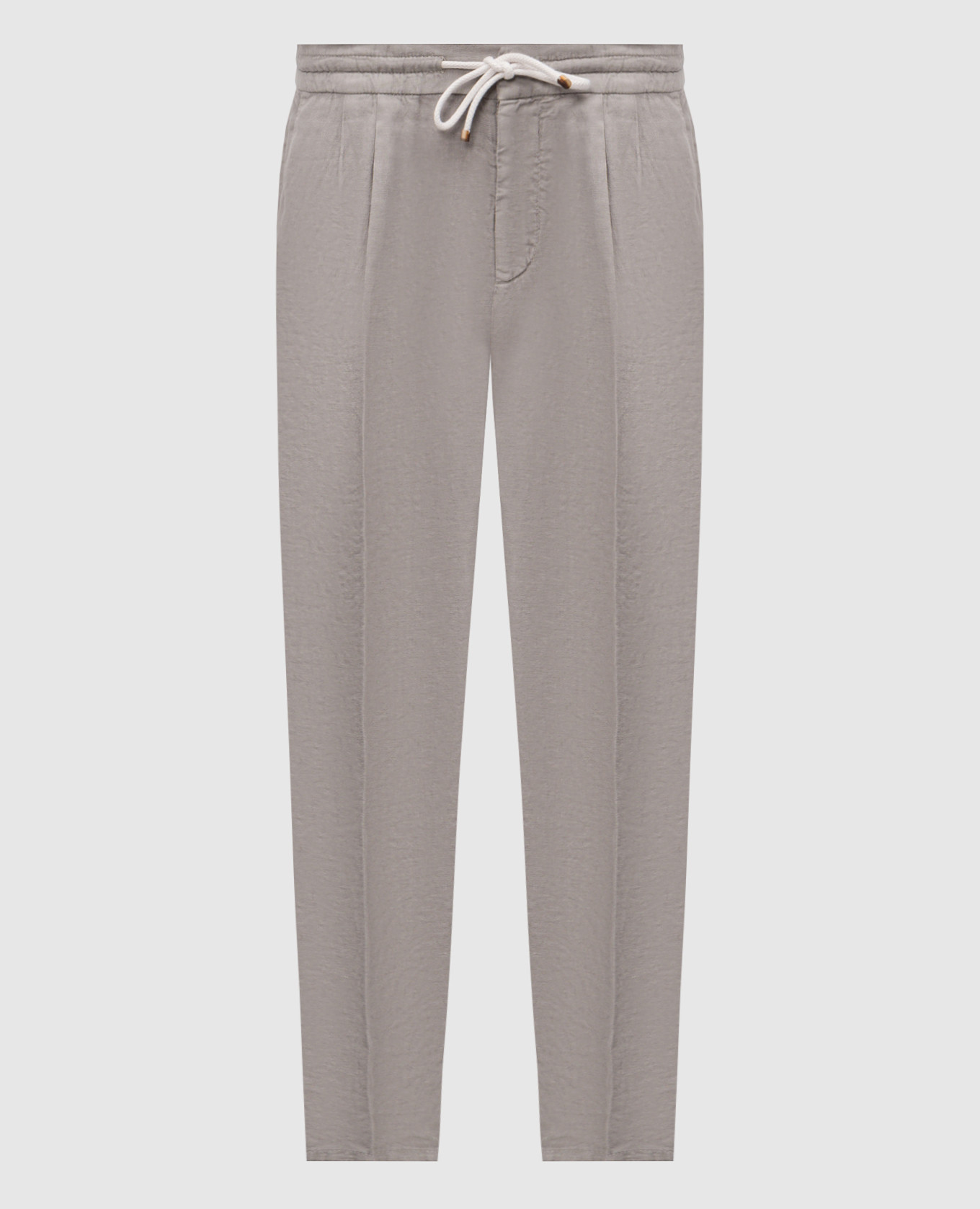 

Gray linen pants Brunello Cucinelli, Grey