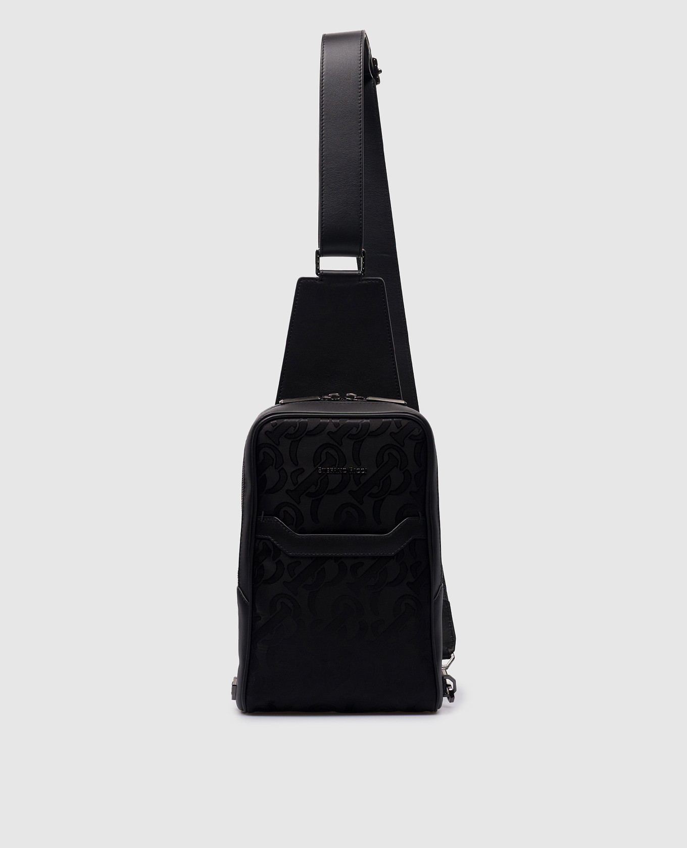 

Black combo sling bag with logo Stefano Ricci, Черный