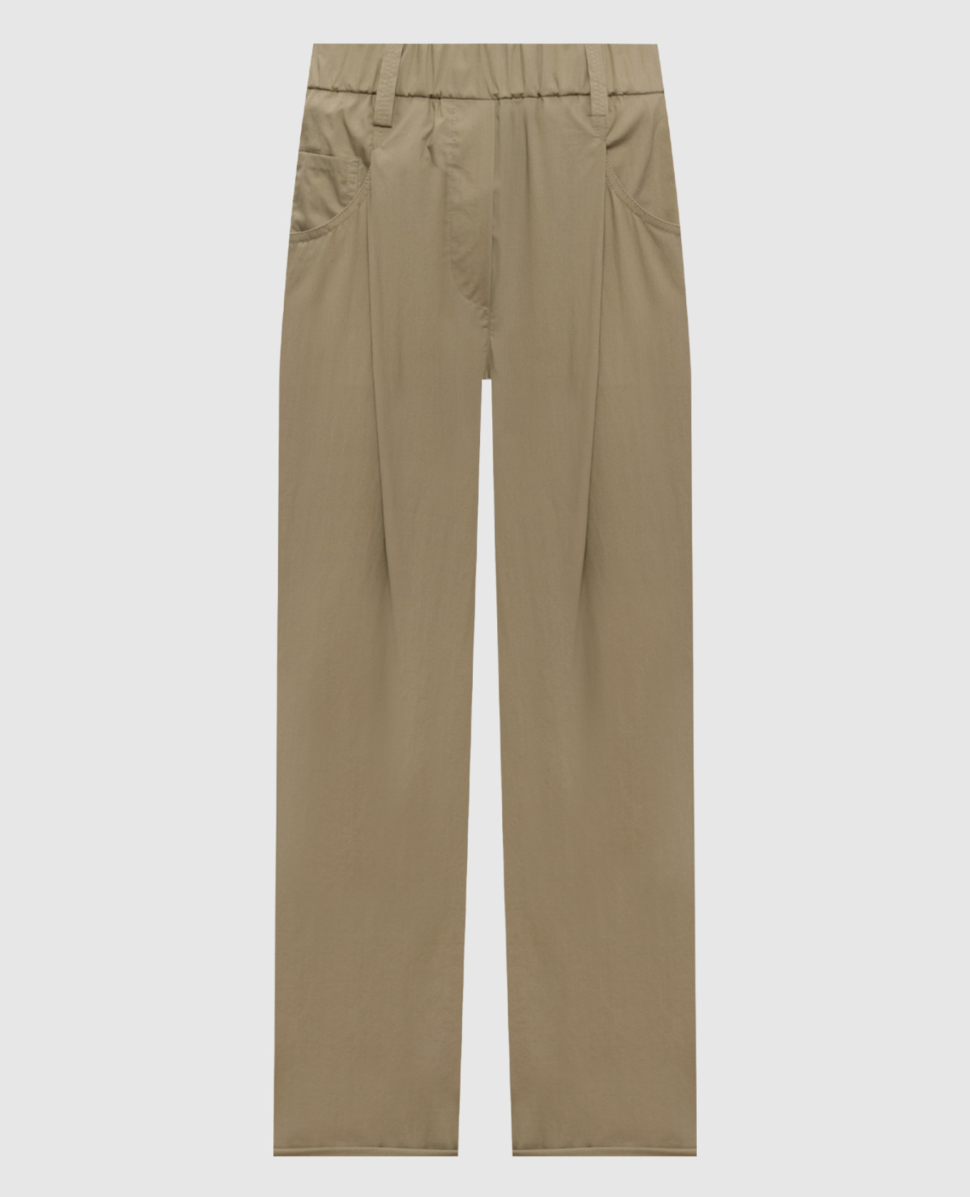 Khaki Track Pants Brunello Cucinelli