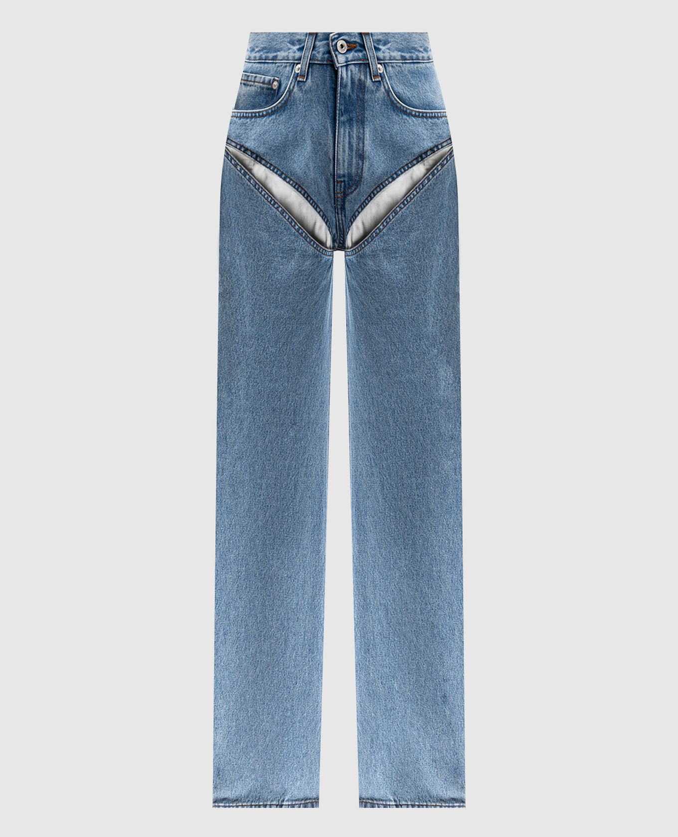 

Blue jeans with curly cuts Y Project, Light blue