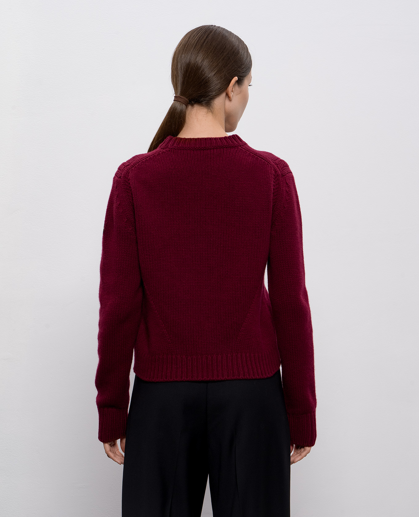 Burgundy wool and cashmere sweater Moncler 4