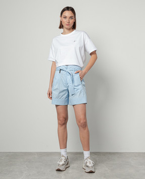 Peserico High rise blue shorts P04692A01979