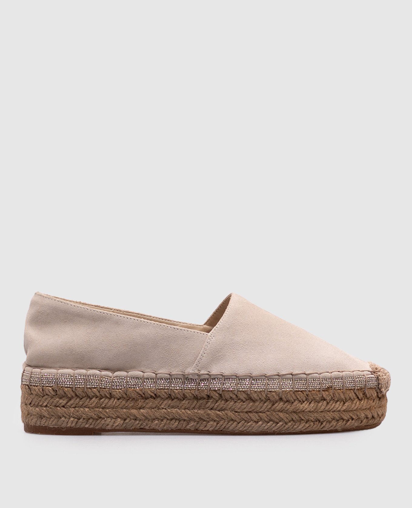 

Beige suede espadrilles with monil chain Brunello Cucinelli