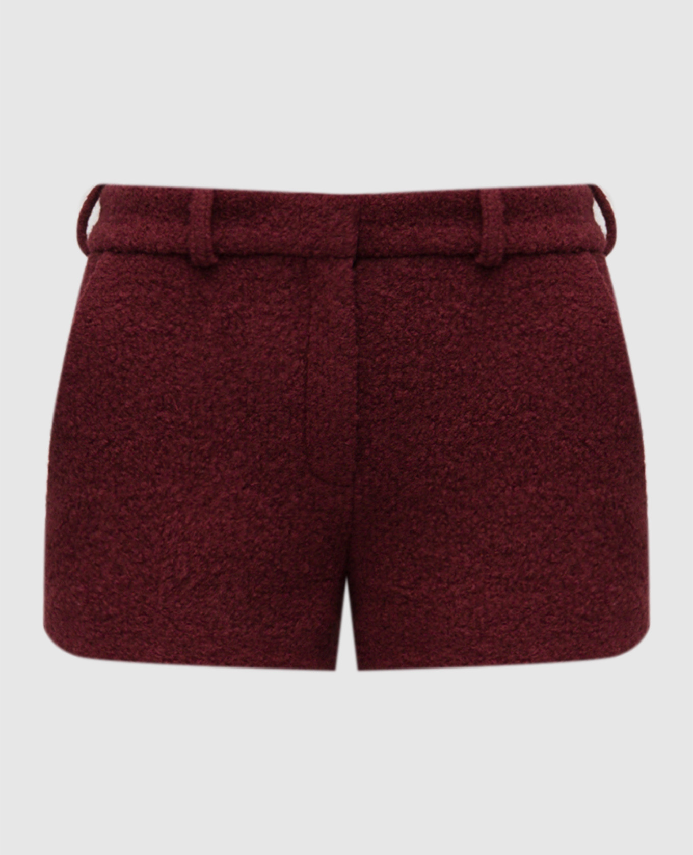 Inga burgundy boucle wool shorts 16Arlington