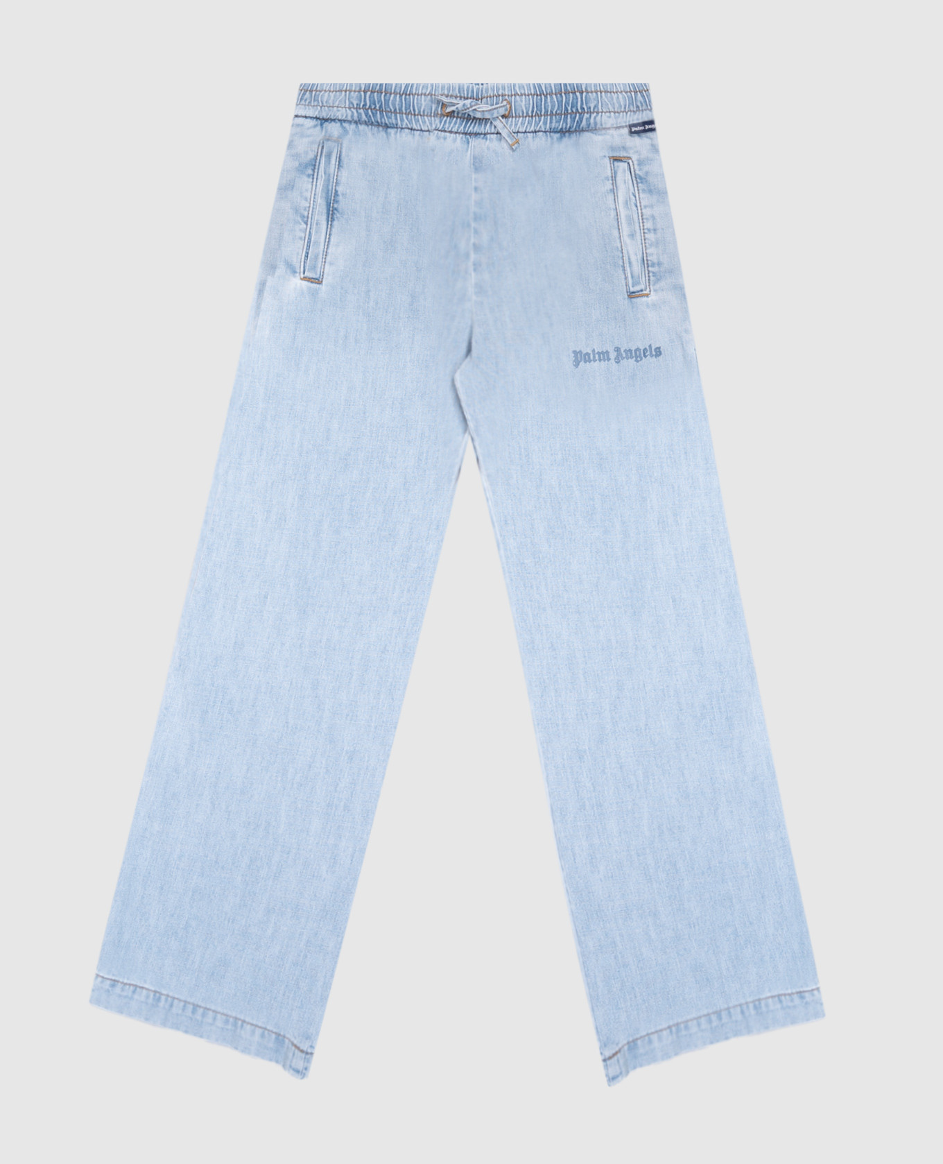 

Children's blue jeans with stripes Palm Angels, Light blue