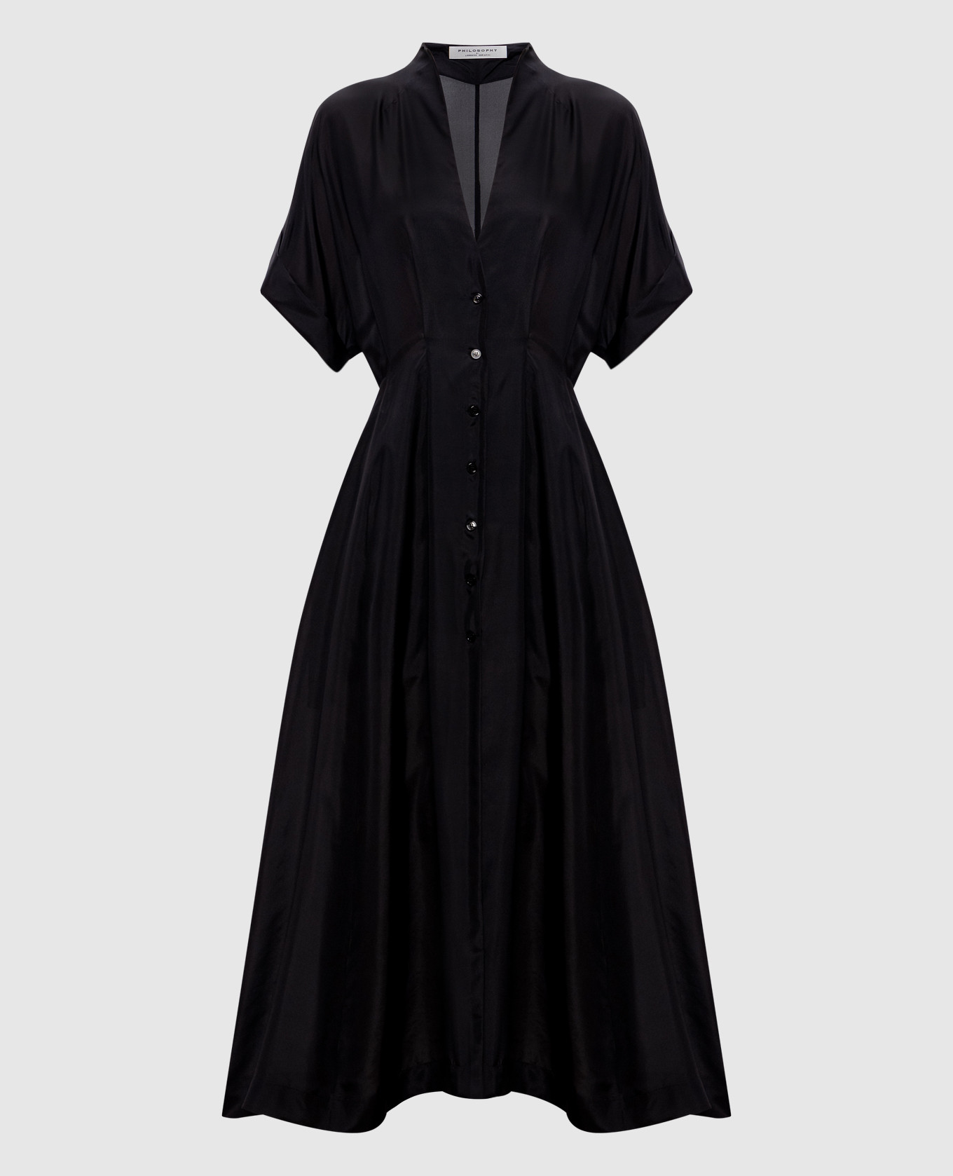 

Black silk shirt dress Philosophy di Lorenzo Serafini