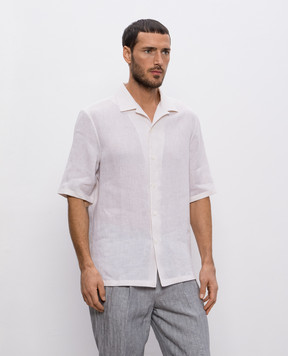 Brunello Cucinelli Beige linen shirt MM6840615