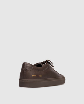 Common Project Brown leather Achilles sneakers 2506