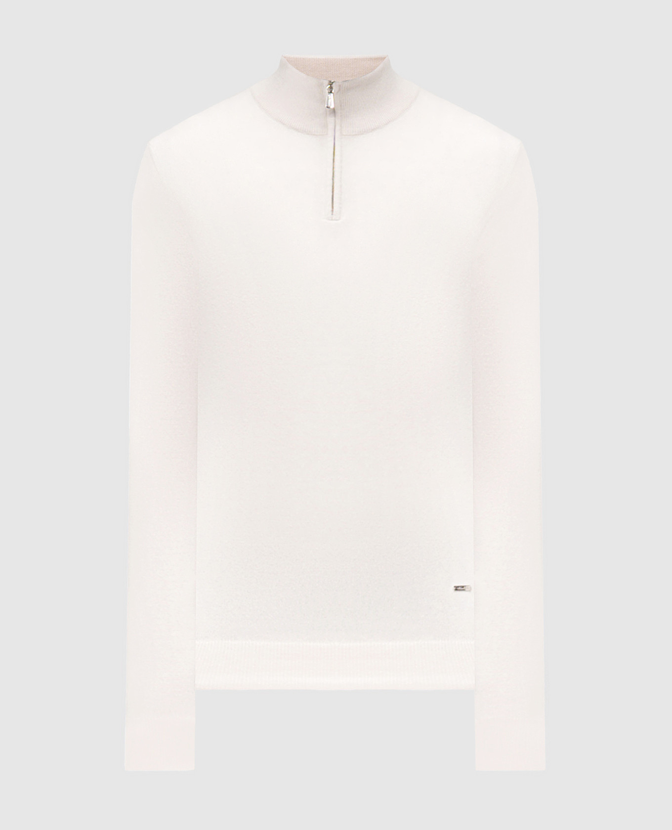 Beige cashmere sweater Enrico Mandelli