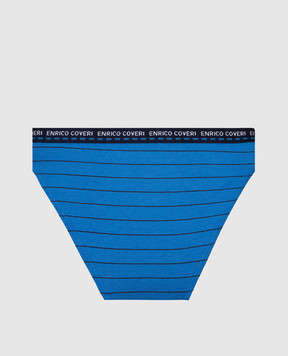 RiminiVeste Enrico Coveri blue striped briefs for children ES4116