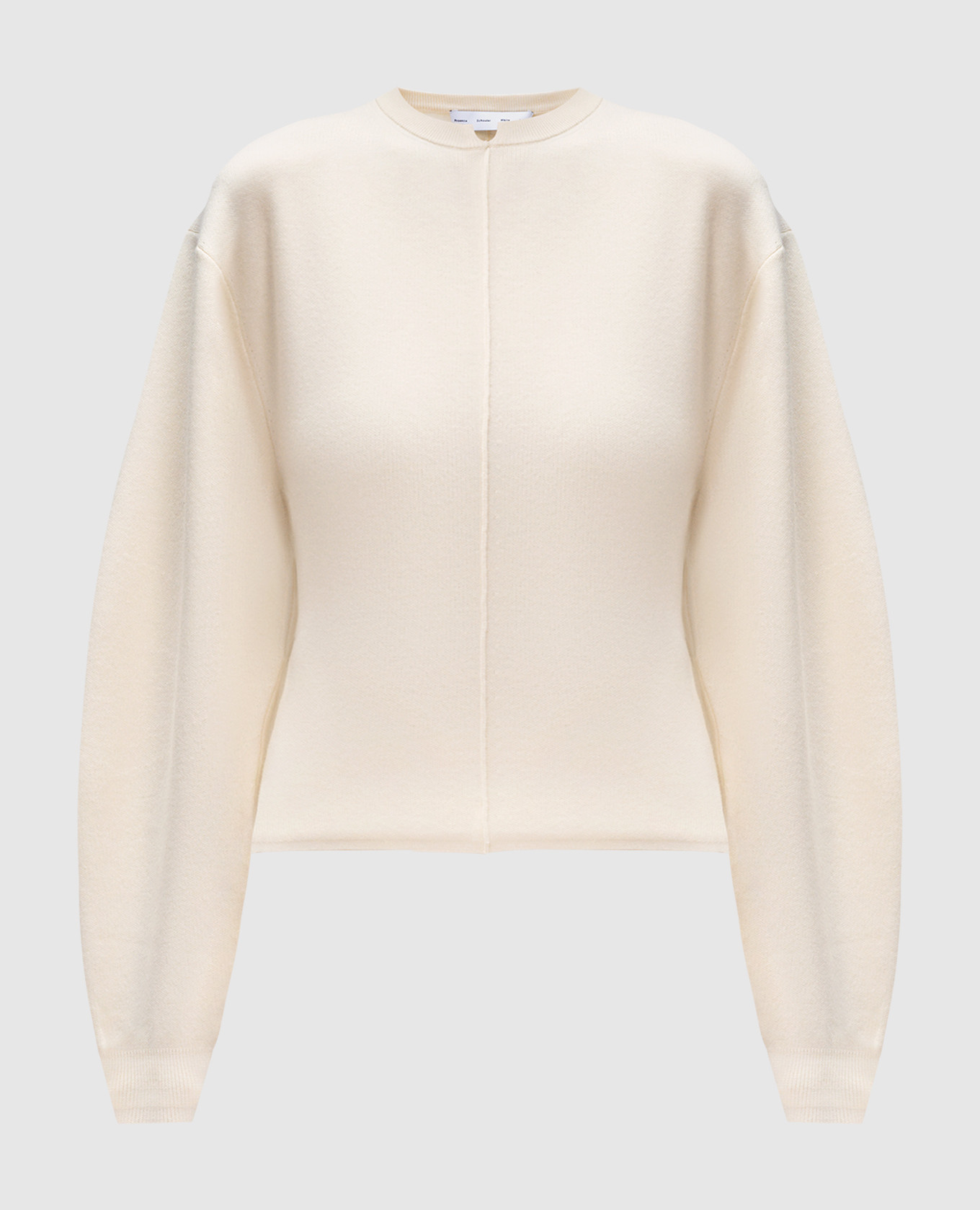 Carolina white jumper with decorative lines PROENZA SCHOULER