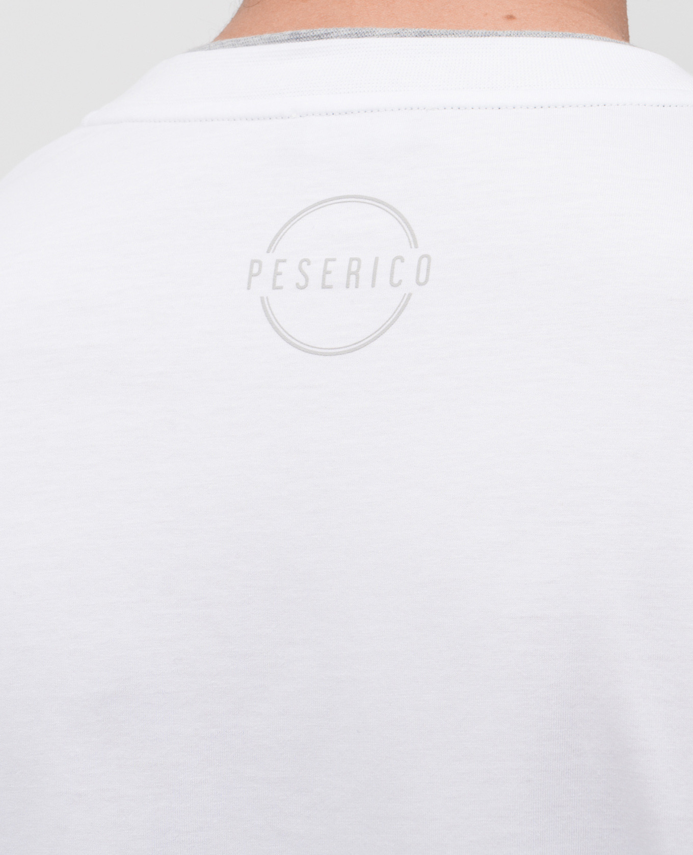 

White T-shirt with logo Peserico