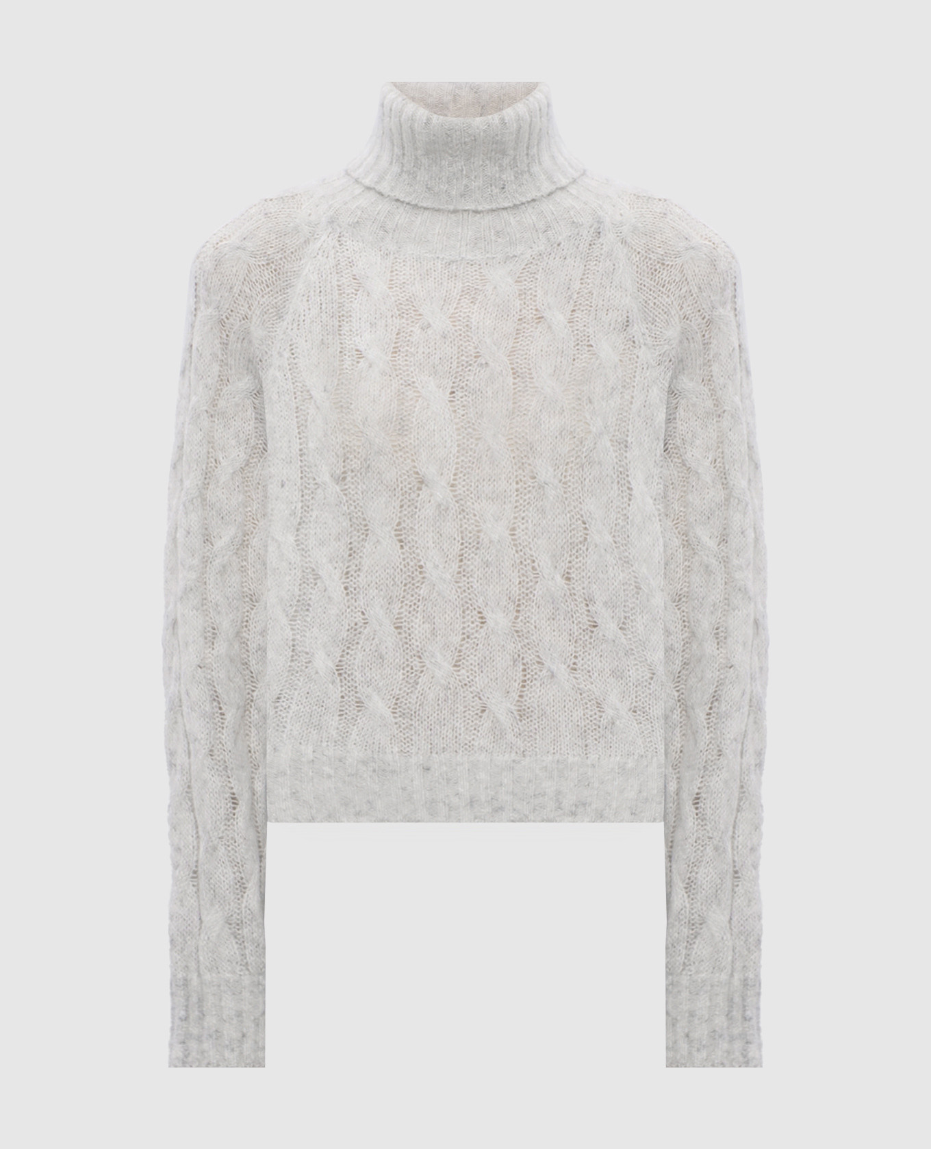 

Gray wool sweater with monil chain Brunello Cucinelli, Grey