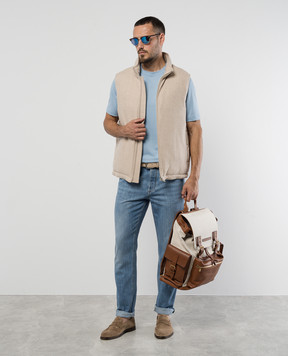 Brunello Cucinelli Blue jeans with a distressed effect M0Z37D3210