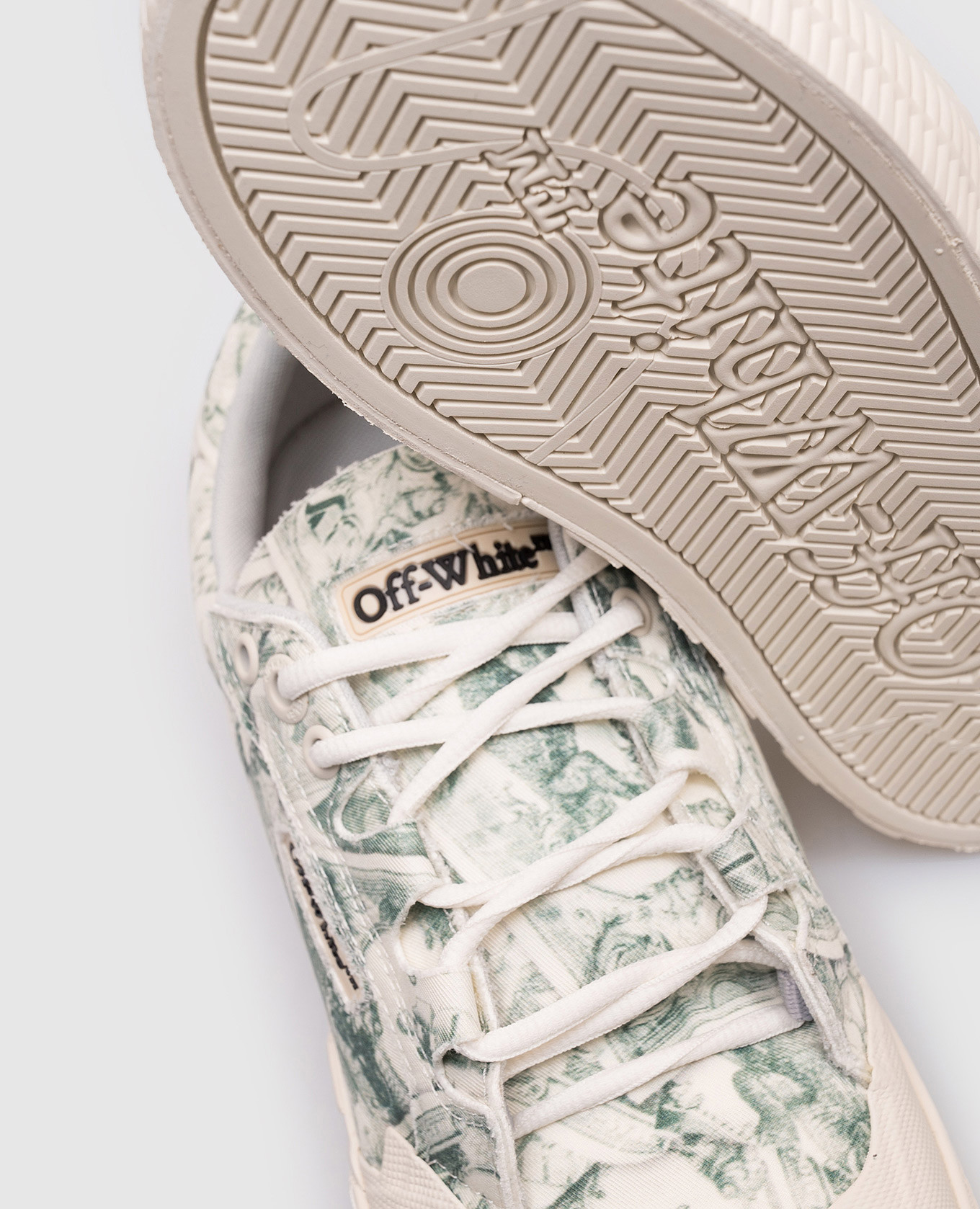 

Beige VULCANIZED sneakers with logo print Off-White