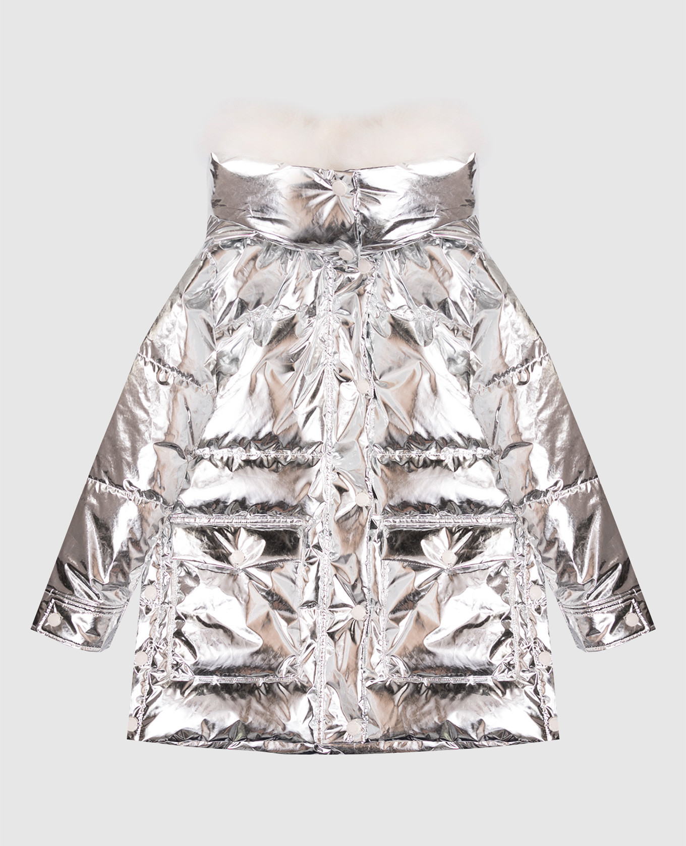 

Children's silver down jacket Yves Salomon Enfant