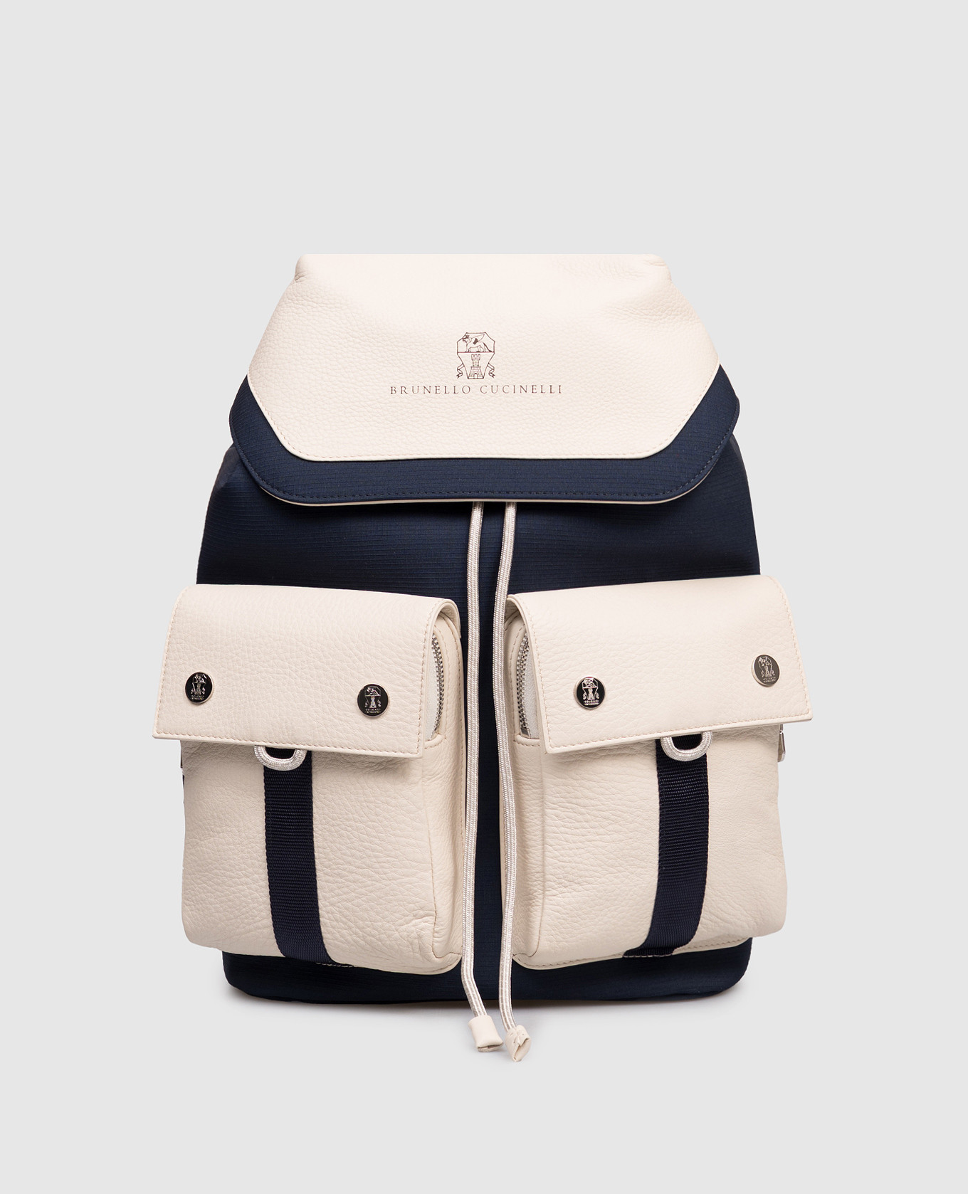 

Children's combination backpack with logo Brunello Cucinelli, Blue