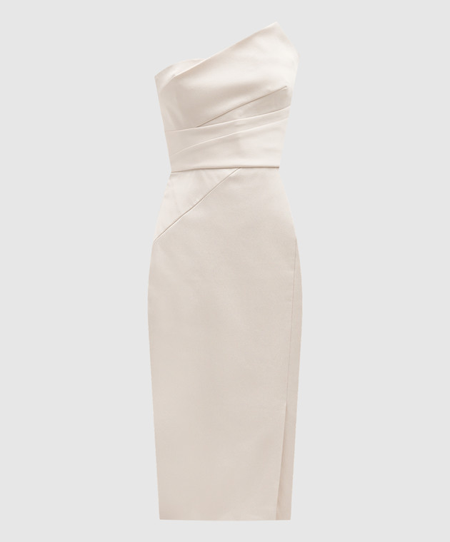 karen millen dress beige Cream Midi Dresses