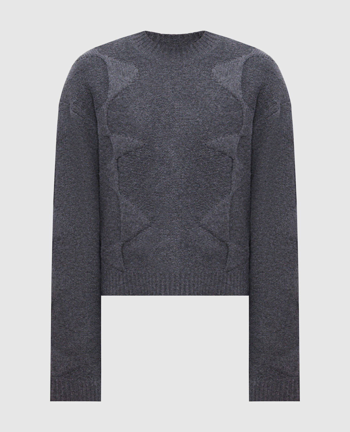 Gray sweater with wool and cashmere Heliot Emil