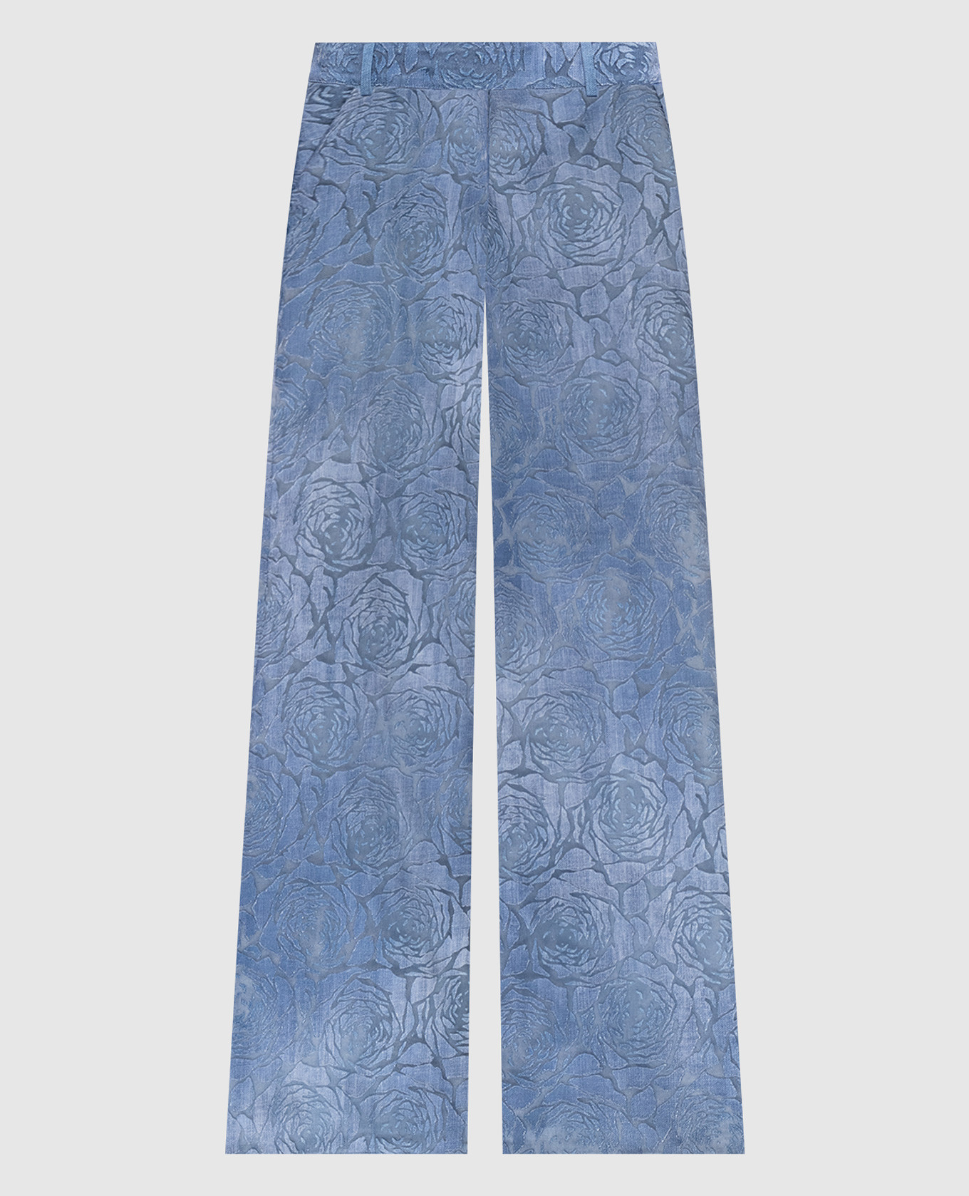 

Blue palazzo in floral pattern Ermanno Scervino, Light blue