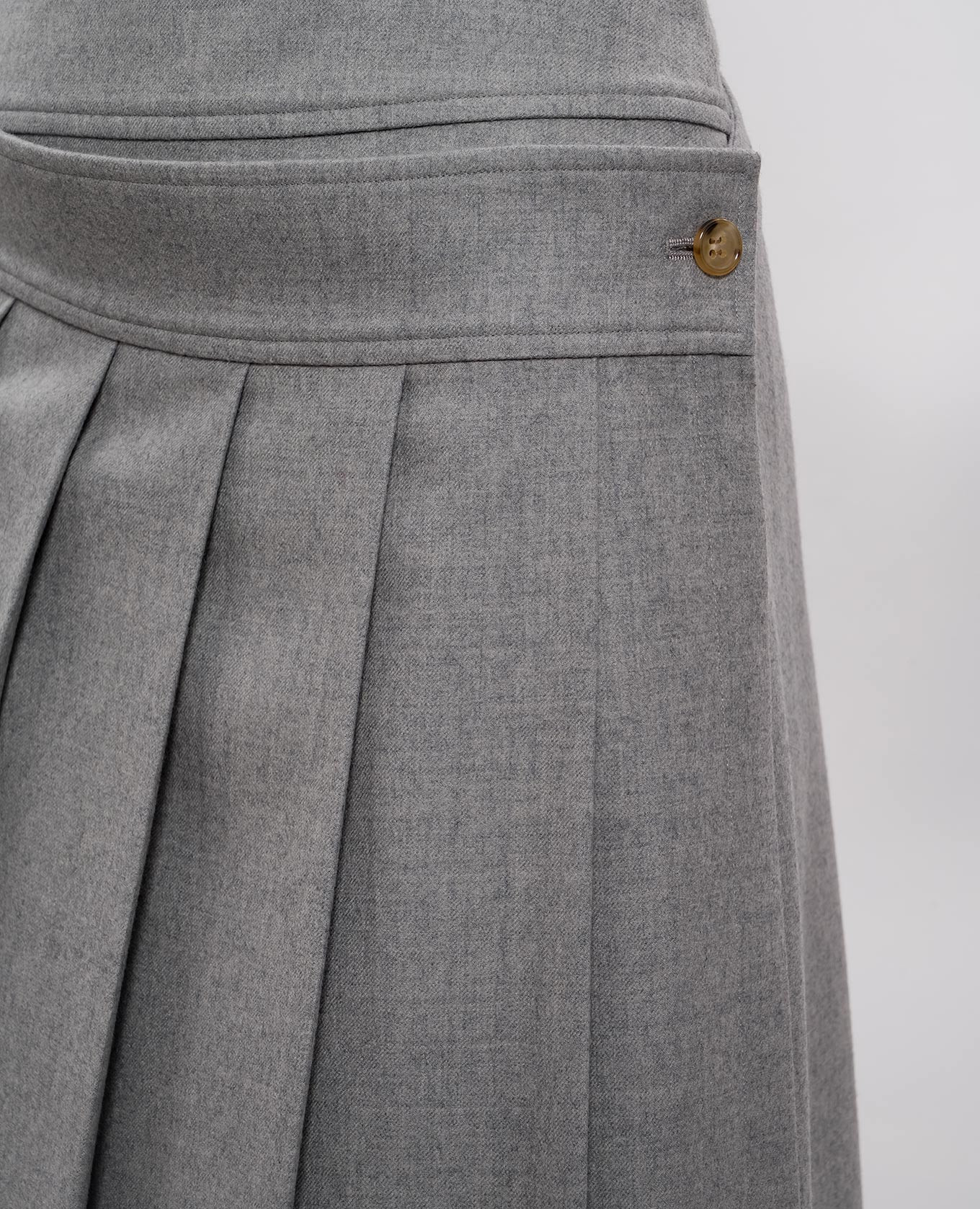 

Gray wool skirt with a smell Intoca, Grey
