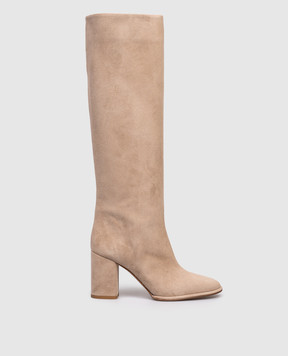 Le Silla Beige suede boots ELSA 7074T080RDPPPOW