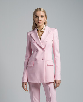 Max Mara Sportmax Frizzo double-breasted pink jacket FRIZZO