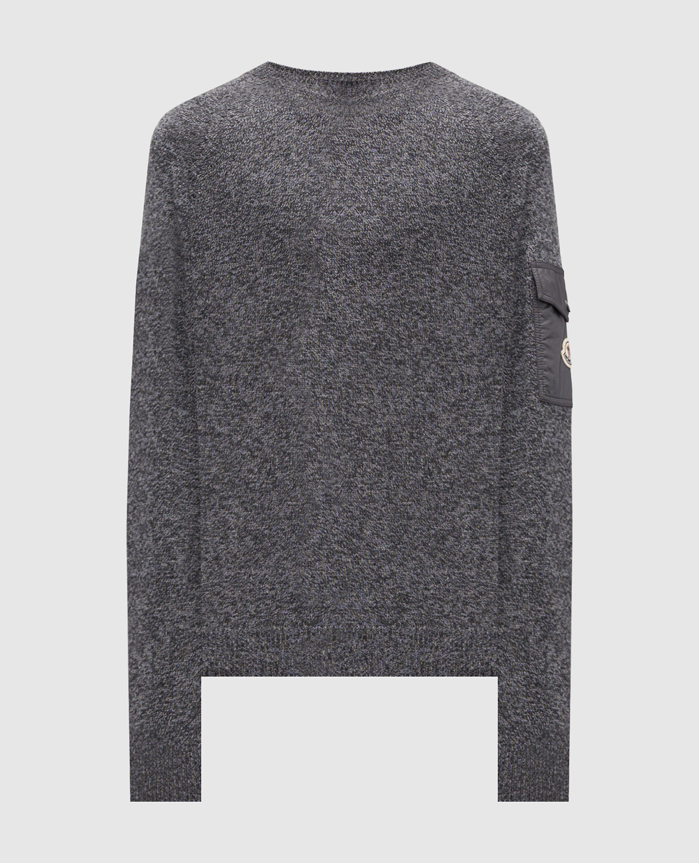 

Grey melange wool and cashmere jumper Moncler