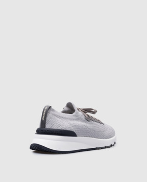 Brunello Cucinelli Gray sneakers with a logo MZUPMBO252