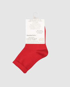 RiminiVeste Children's red Prisco socks GRANITA