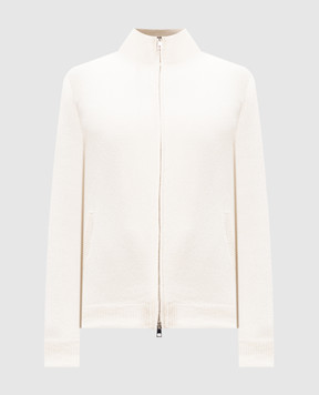 Cashmere&Whiskey White cashmere cardigan MU7931307341PF