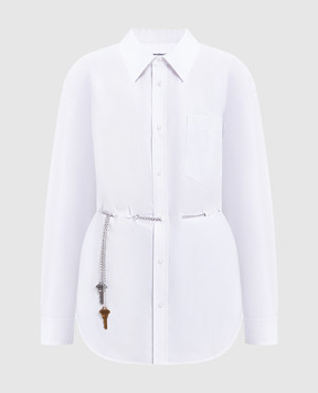 Alexander Wang White long shirt with chain 1WC3251101