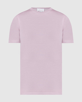 Babe Pay Pls Pink T-shirt made of wool, silk and cashmere MD9802318467R