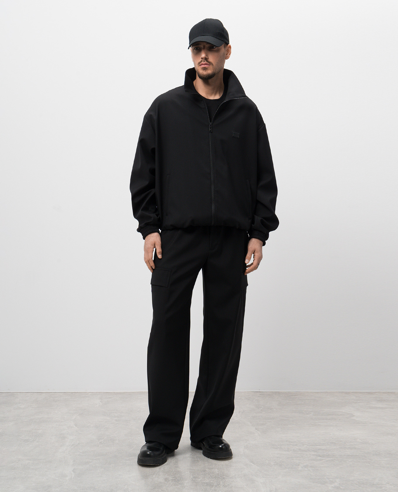 

Black wool jacket with logo Dolce&Gabbana