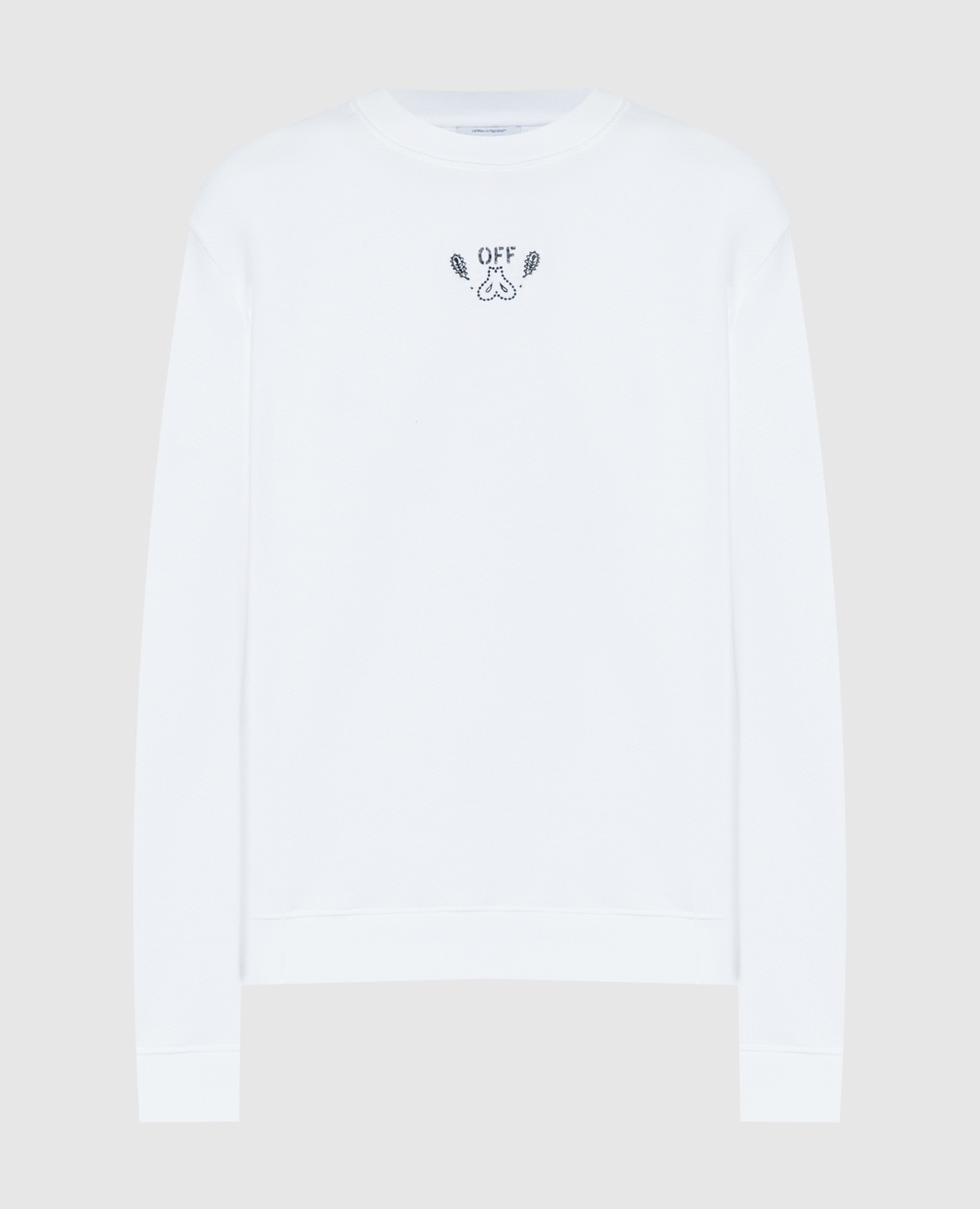 

White sweatshirt with embroidery Off-White
