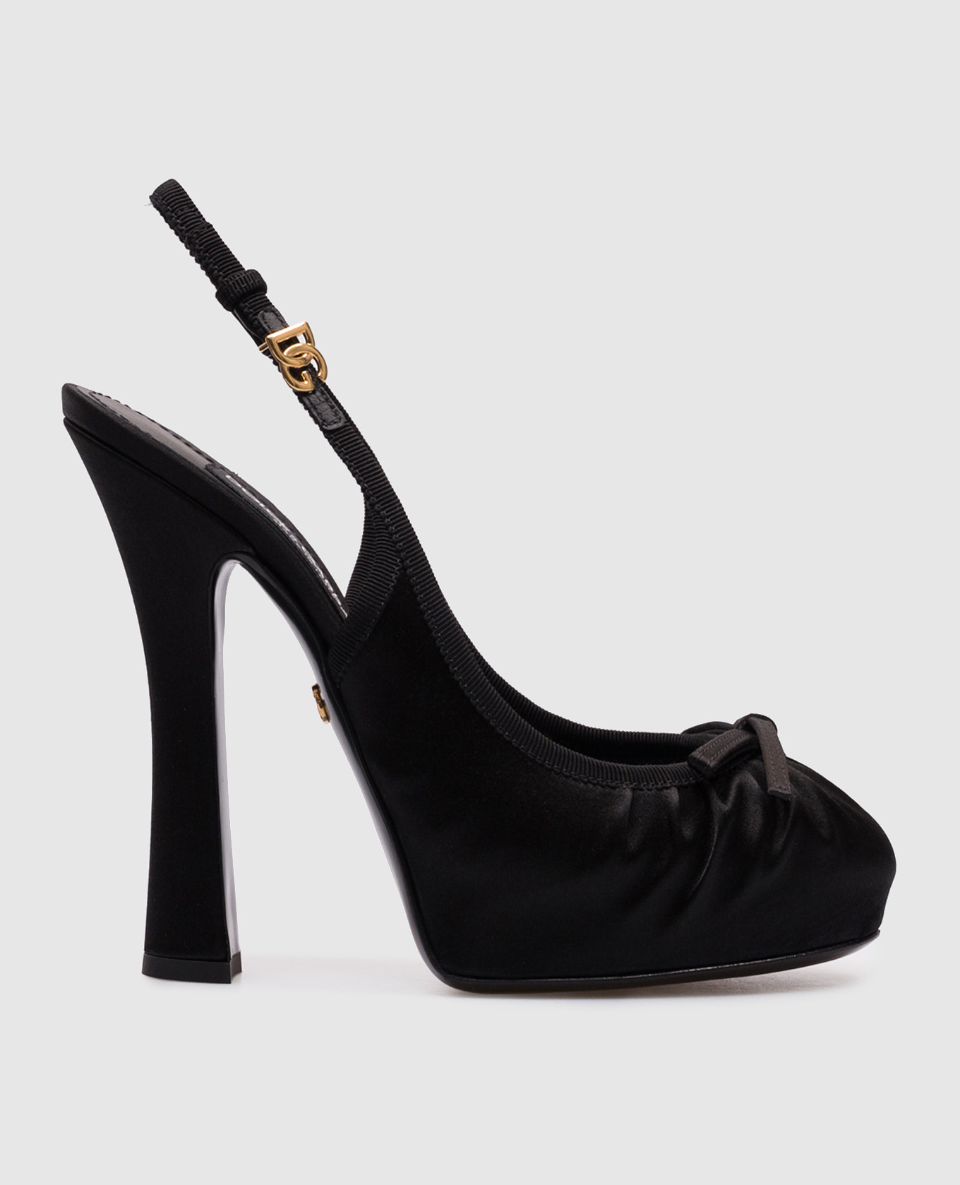 Black slingbacks with bow Dolce&Gabbana