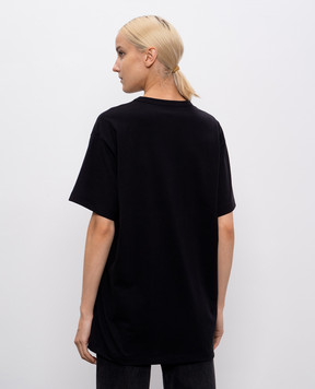 Y`S Yamamoto Black T-shirt with print YPT30075