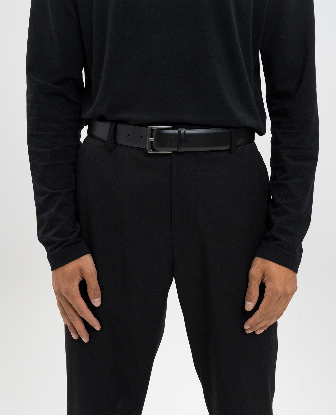 

Black glossy leather belt Orciani