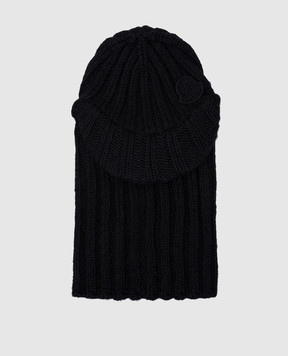 Moncler Black balaclava with wool J20933G00005M2039