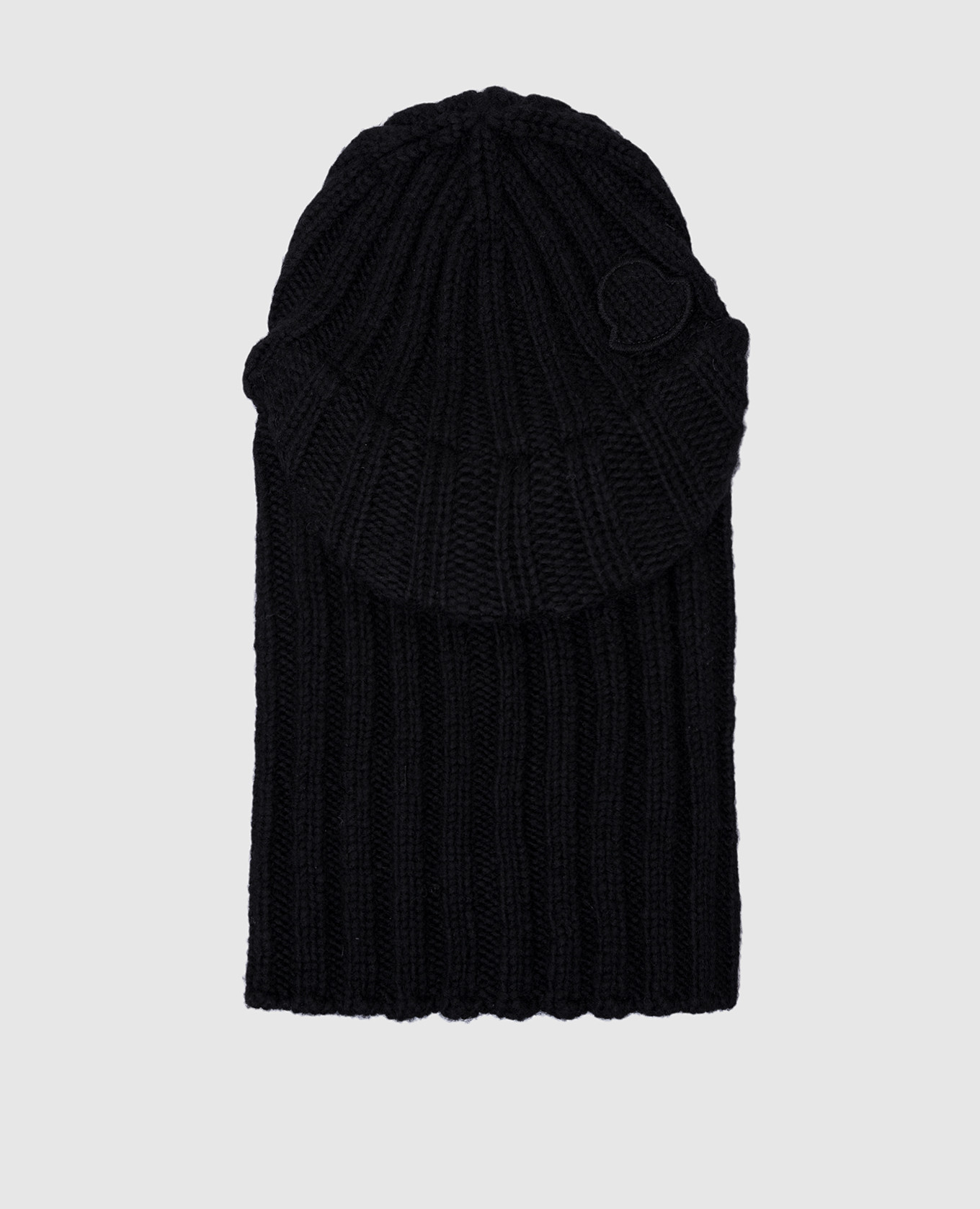 Black balaclava with wool Moncler