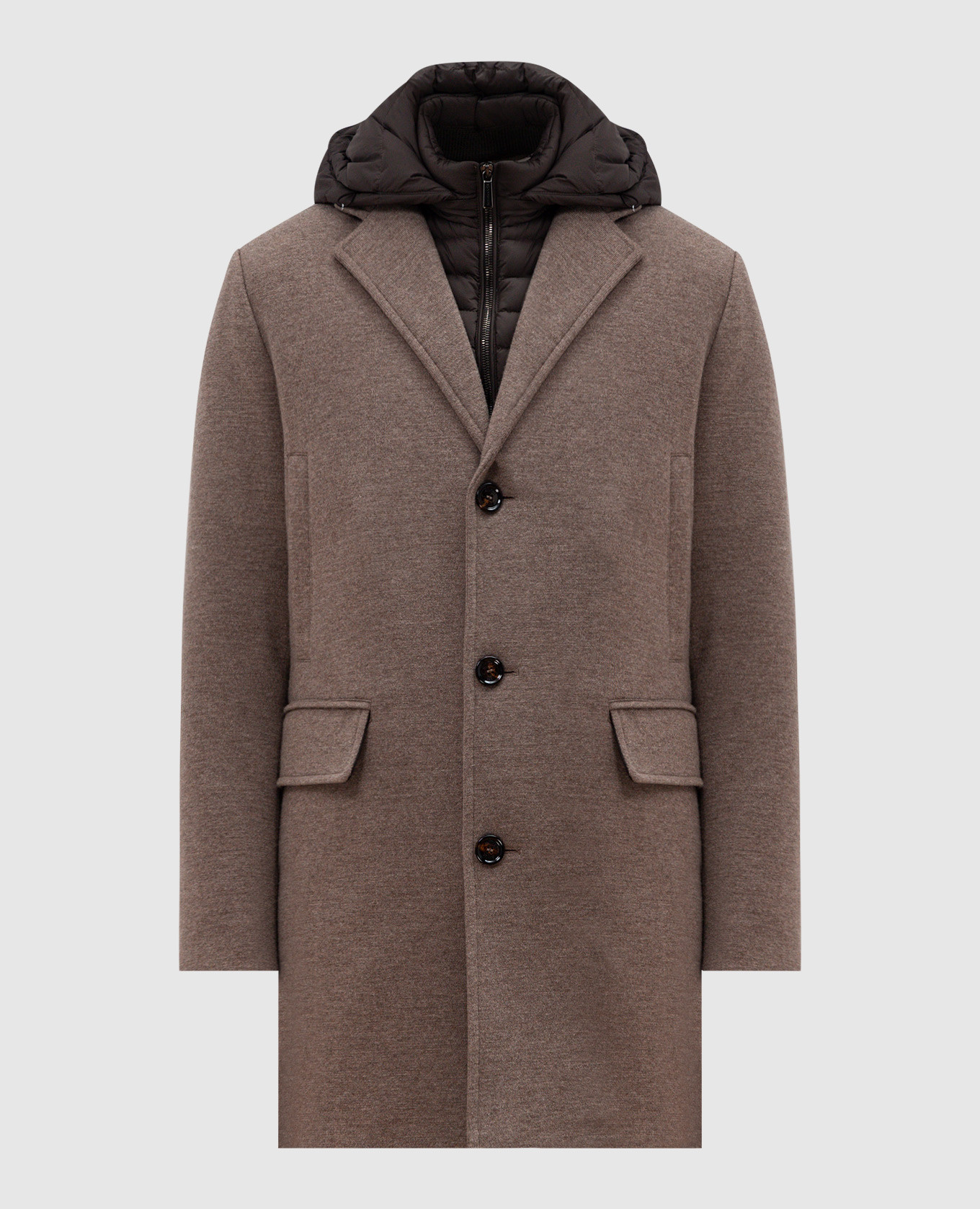 Beige down jacket mitchel moorer