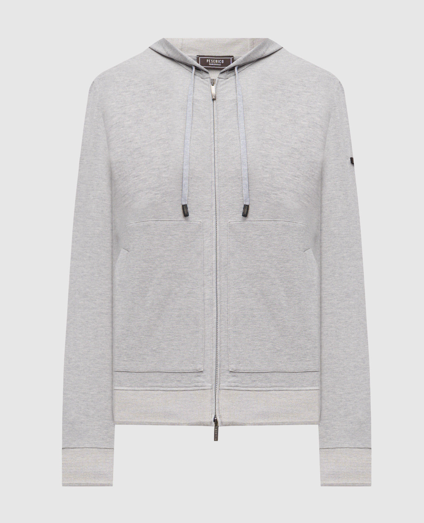 

Grey sports jacket with logo Peserico