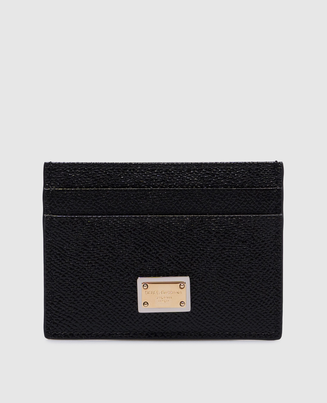 

Black leather cardholder with metal logo Dolce&Gabbana