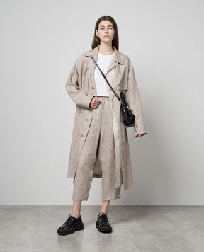 Y`S Yamamoto Beige linen pants YSP19300
