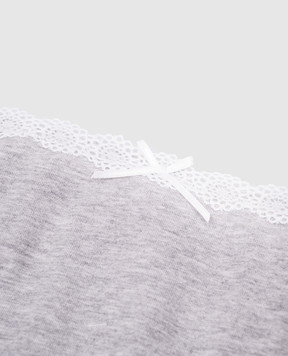 Story Loris Children's gray panties with lace 36677812