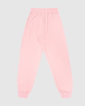 Dolce&Gabbana Kids' pink joggers with logo patch L5JPD7G7M4V36