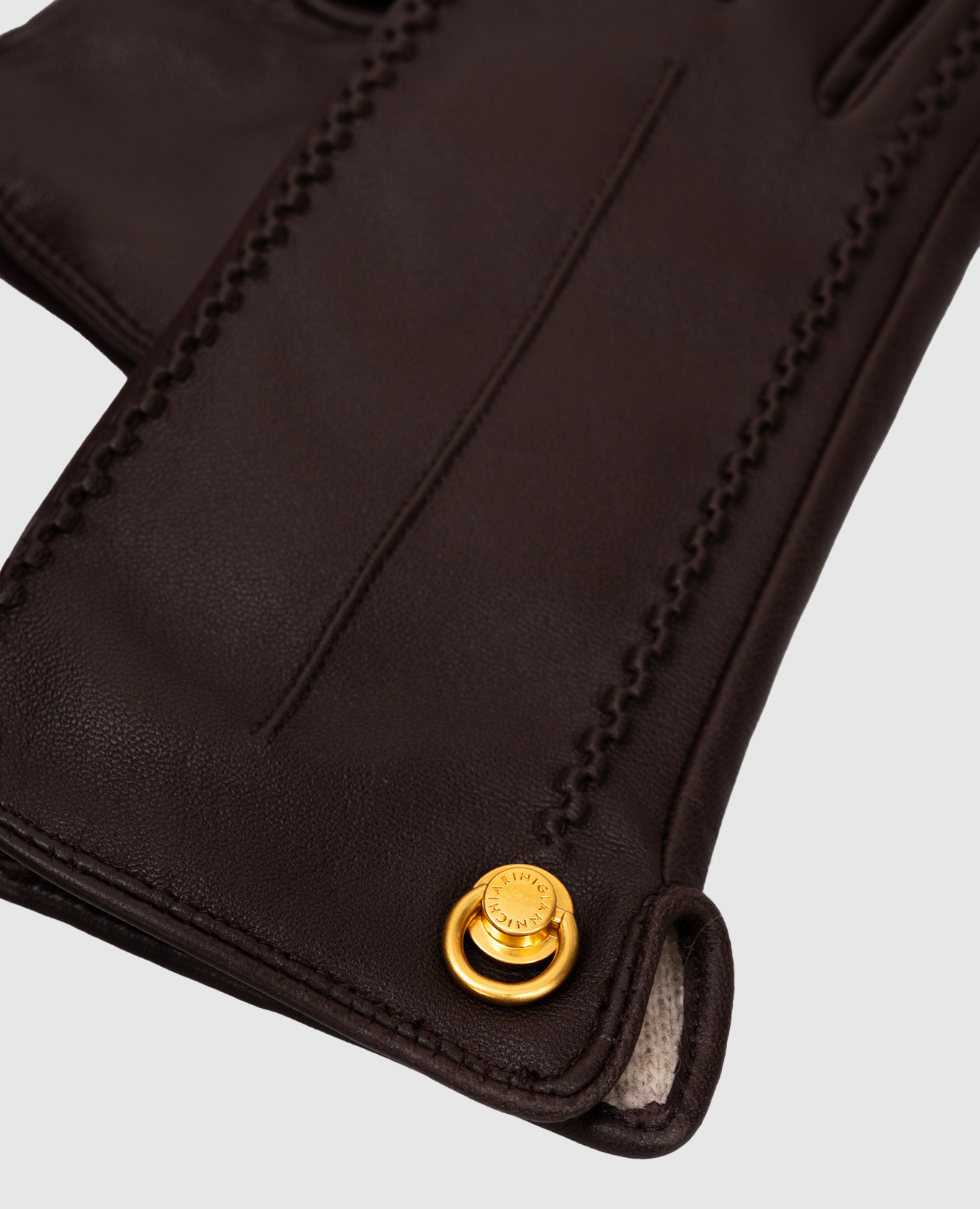 

Brown leather gloves Gianni Chiarini