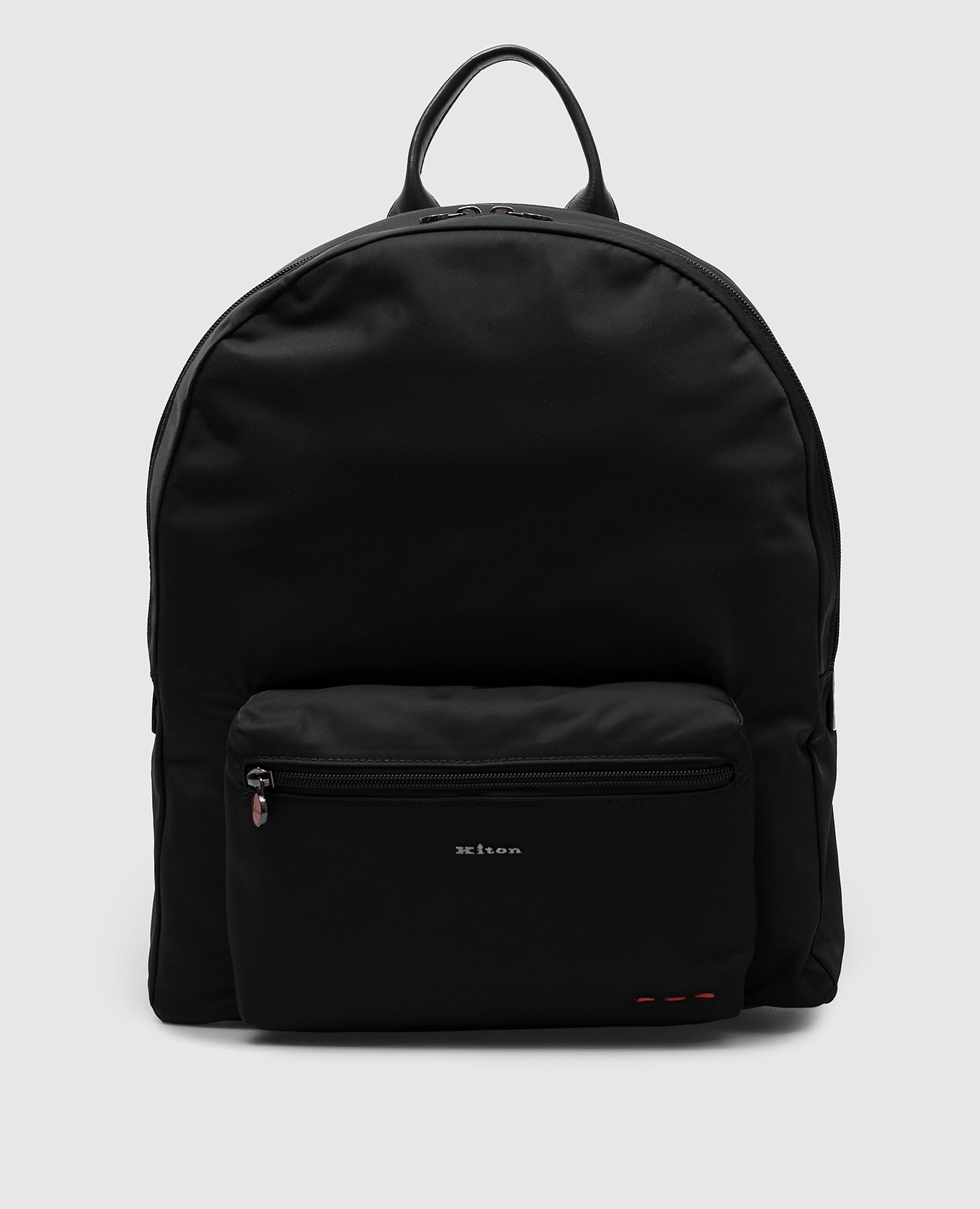 

Black backpack with logo Kiton